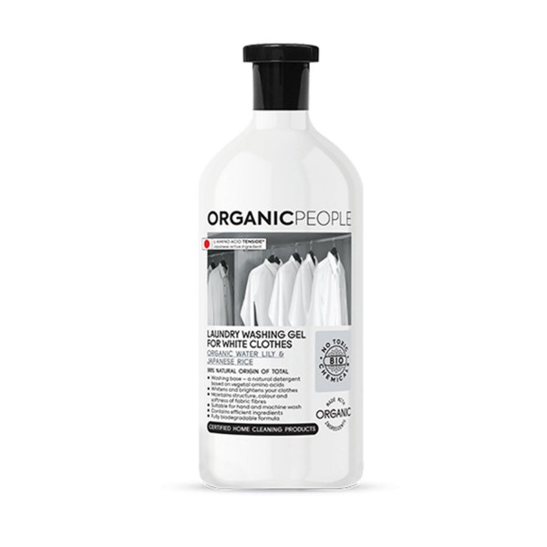 Organic people white clothes organic water lily & japanese rice laundry washing-gel 200ml