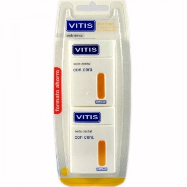 Vitis Seda Dental con Cera Duplo 2x50m