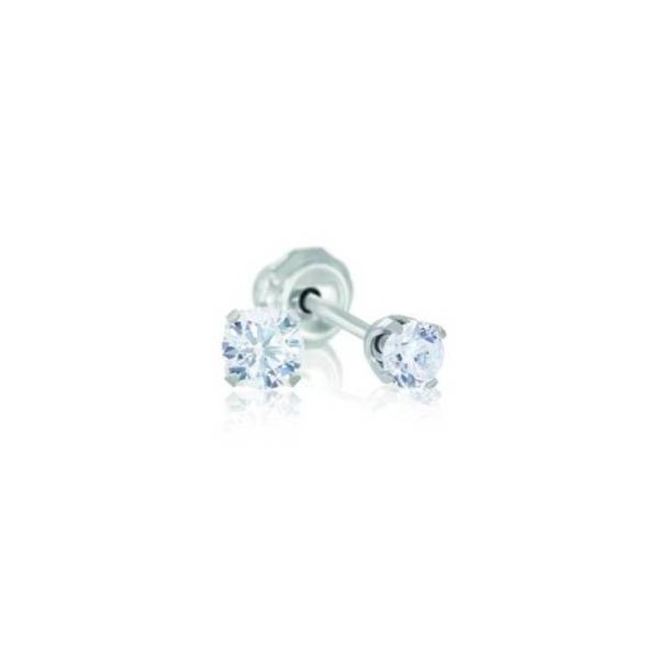 Inverness Pendiente Titanio 592c Solitario Natural 3mm