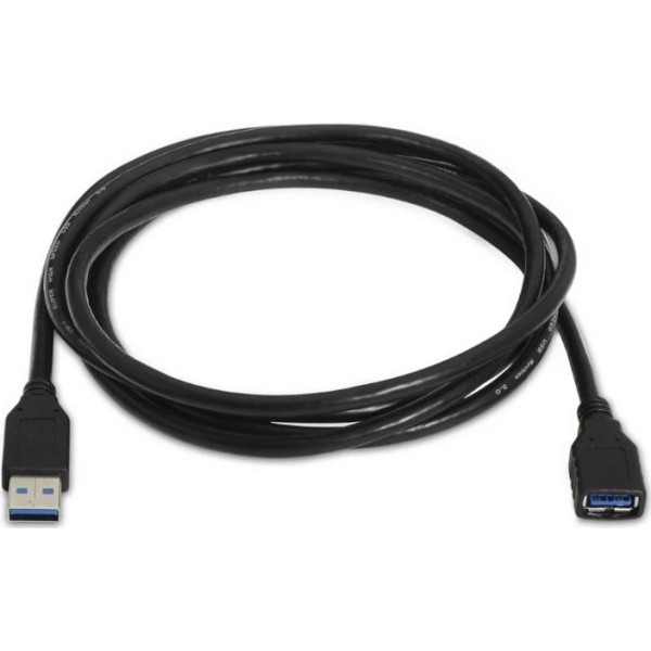 Aisens cable usb 3.0 tipo a/m-a/h negro 1.0m