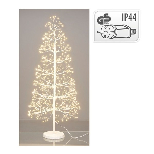 árbol de navidad 600 led luz blanco frio 1m