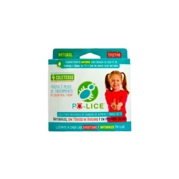 No Lice Coletero Anti-Piojos Rosa/Azul 4Ud.